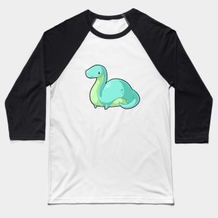 Kawaii dinosaur - Brontosaurus Baseball T-Shirt